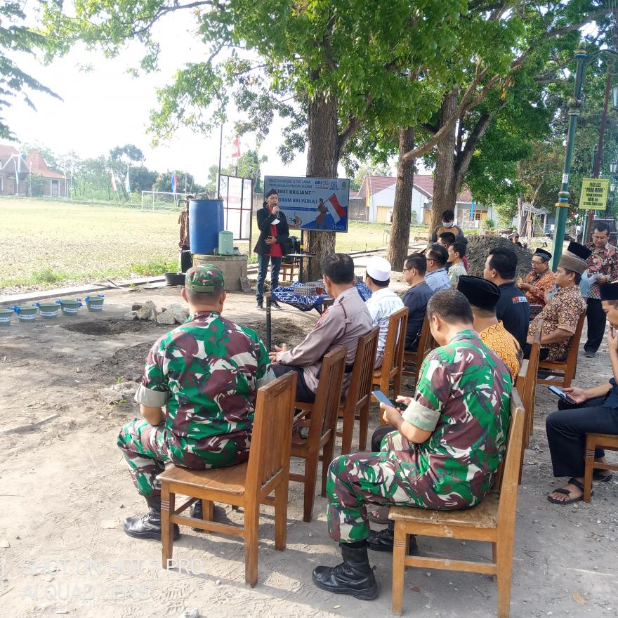Peletakan Batu Pertama Pembangunan Bangunan UMKM Pleret Briulliant